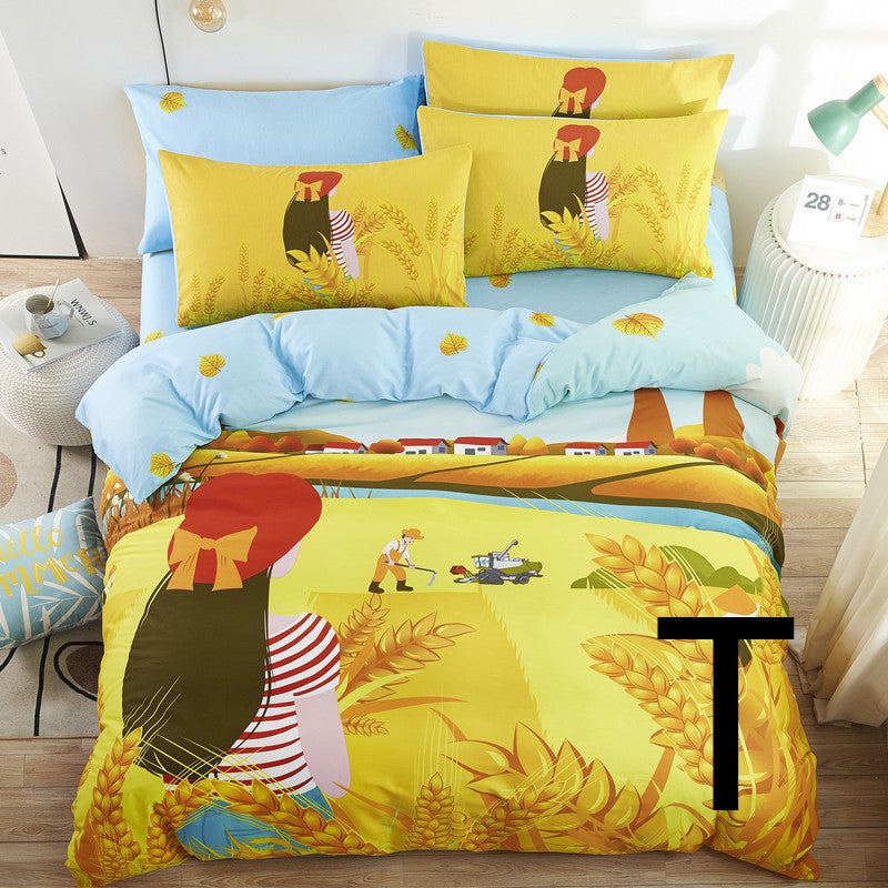 Cute Cartoon Children Bed Sheet