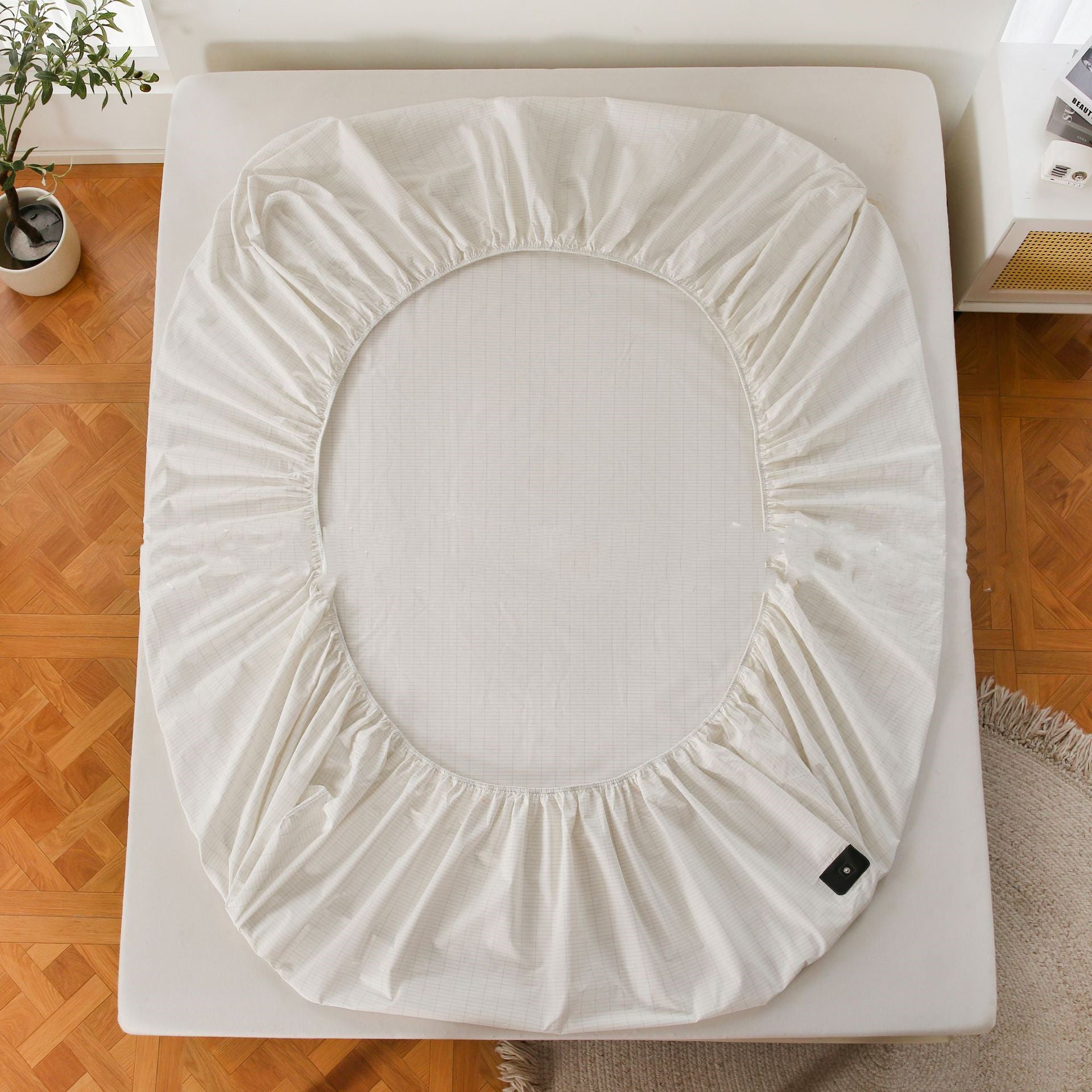 Cotton Silver Fiber Conductive Fitted Sheet