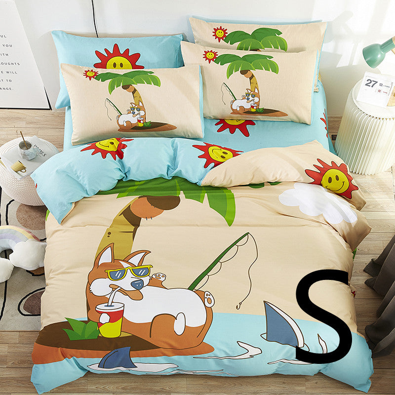 Cute Cartoon Children Bed Sheet